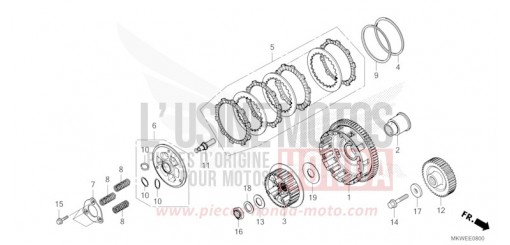CLUTCH (NC750XA) NC750XAS de 2025